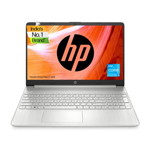 HP Laptop 15s, 12th Gen Intel Core i3-1215U, 15.6 inch(39.6cm) FHD Laptop(8GB RAM,512GB SSD,Intel UHD Graphics,Alexa,Numeric Keypad,Dual Speaker,Win 11,MSO 21,1.69 Kgs,Natural Silver)