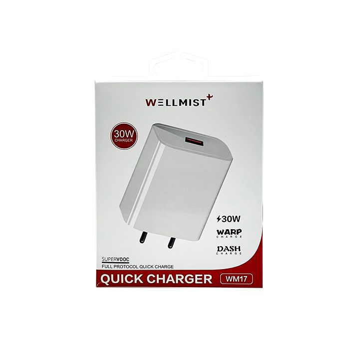 Wellmist 30W Quick Charger,Supervooc 30W Quick Charger,Fast Charger.