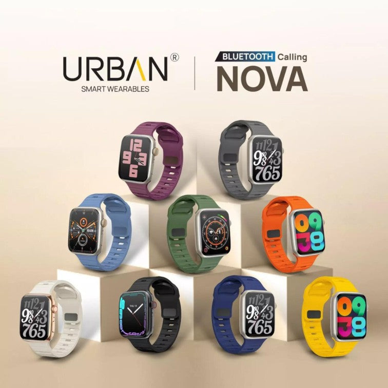 Urban Nova Bluetooth Calling, Built-In Games, Voice Assistant Smartwatch