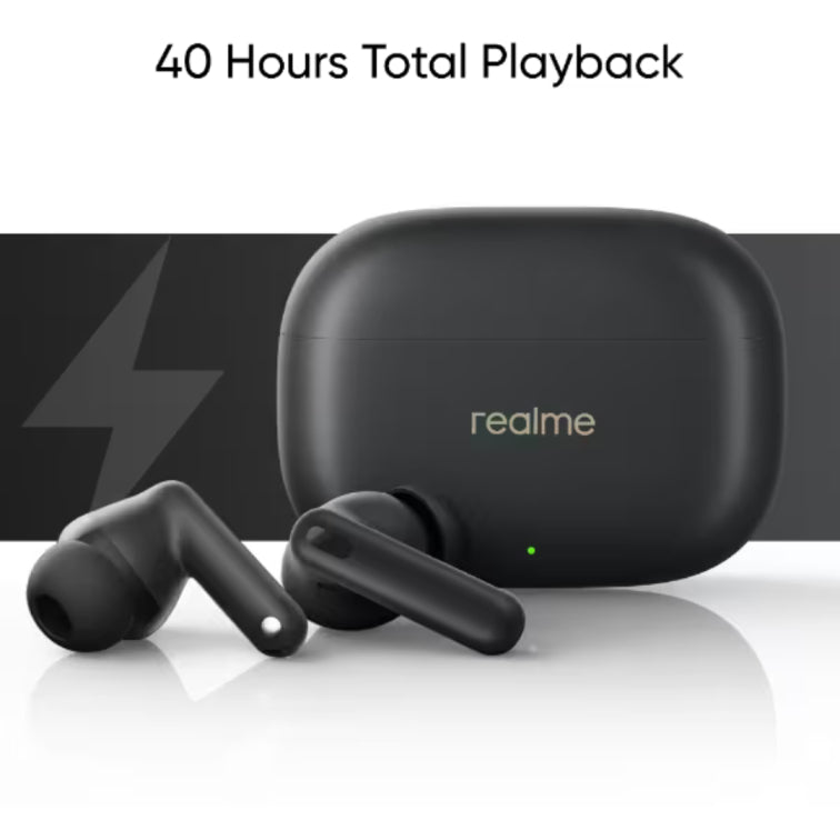 realme Buds T300 TWS Earbuds with 40H Play time,30dB ANC, 360° Spatial Audio with Dolby Atmos.