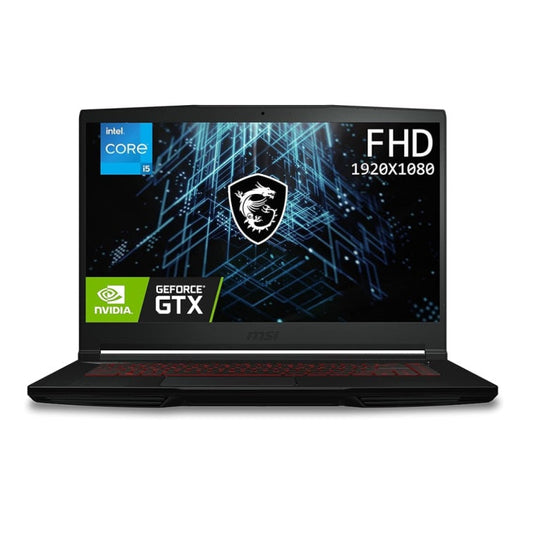 MSI GF63 Thin, Intel 11th Gen. i5-11260H, 40CM FHD 144Hz Gaming Laptop (16GB/512GB NVMe SSD/Windows 11 Home/NVIDIA GeForce GTX 1650 Max Q,