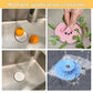 Universal Stopper and Strainer, Strainer and Drain Collapsible Silicone Kitchen Sink Drain Stopper, Catch Food Particles