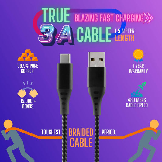 Wellmist Fast Charging Cable 15W, Wellmist 15W Rapid Charging (WM24)