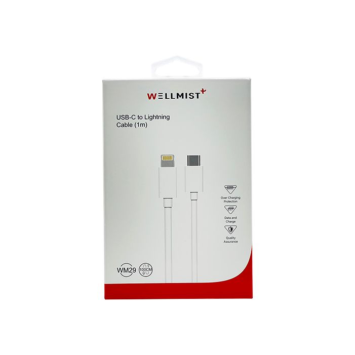 Wellmist USB-C to Lightning Data Cable (1m), Fast Sync And Charger (WM29)