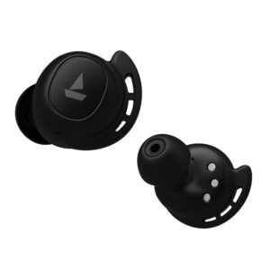 boAt Airdopes 443 Wireless Earbuds with IPX7 Water and Sweat Resistant, Black