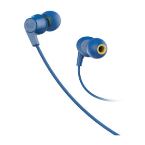 Infinity (JBL) Wynd 300 in-Ear Immersive Bass Tangle Free Flat Cable Headphones with Mic Blue
