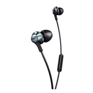 Philips PRO 6105 Earphone Performance PRO6105BK Hi-Res Audio Wired Earphone with mic, Black