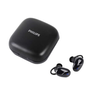 Philips TAT4205BK True Wireless Earbuds with Mic, Passive Noise Isolation, Smart Pairing, Black