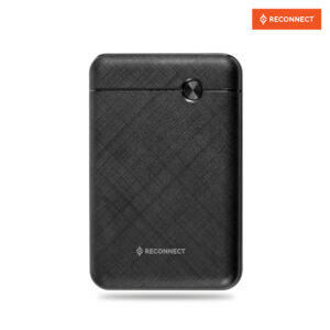 Reconnect 5000 mAh Power Bank with 10 Watt Max Power Ouput, Black