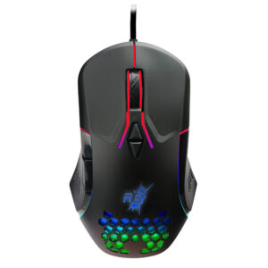 Redgear A-15 Wired Gaming Mouse with Multi Programmable Button and Customizable RGB Mode, Black