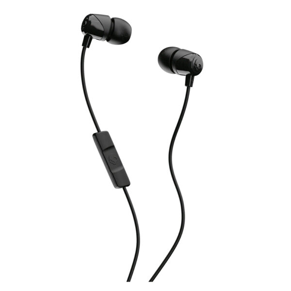 Skullcandy Jib Wired Earphone with Mic, Noise Isolating Fit, Call and Track Control, Ergonomic design, Stereo sound & enhanced bass (Black)