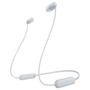 Sony WI-C100 Wirless Neckband Earphone with Up to 25 Hours of Battery Life, White