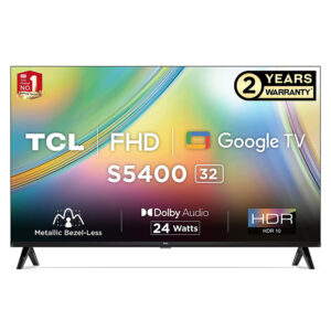 TCL 81.28 cm (32 inch) Full HD LED Smart Google TV, Bezel-Less S Series 32S5400