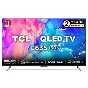 TCL 127 cm (50 inch) 2Yr Warranty Ultra HD (4K) QLED Smart TV,