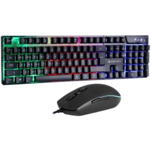 Zebronics Zeb-War Gaming Keyboard and Mouse Combo with Gold plated USB, Multi color LED with 4 modes